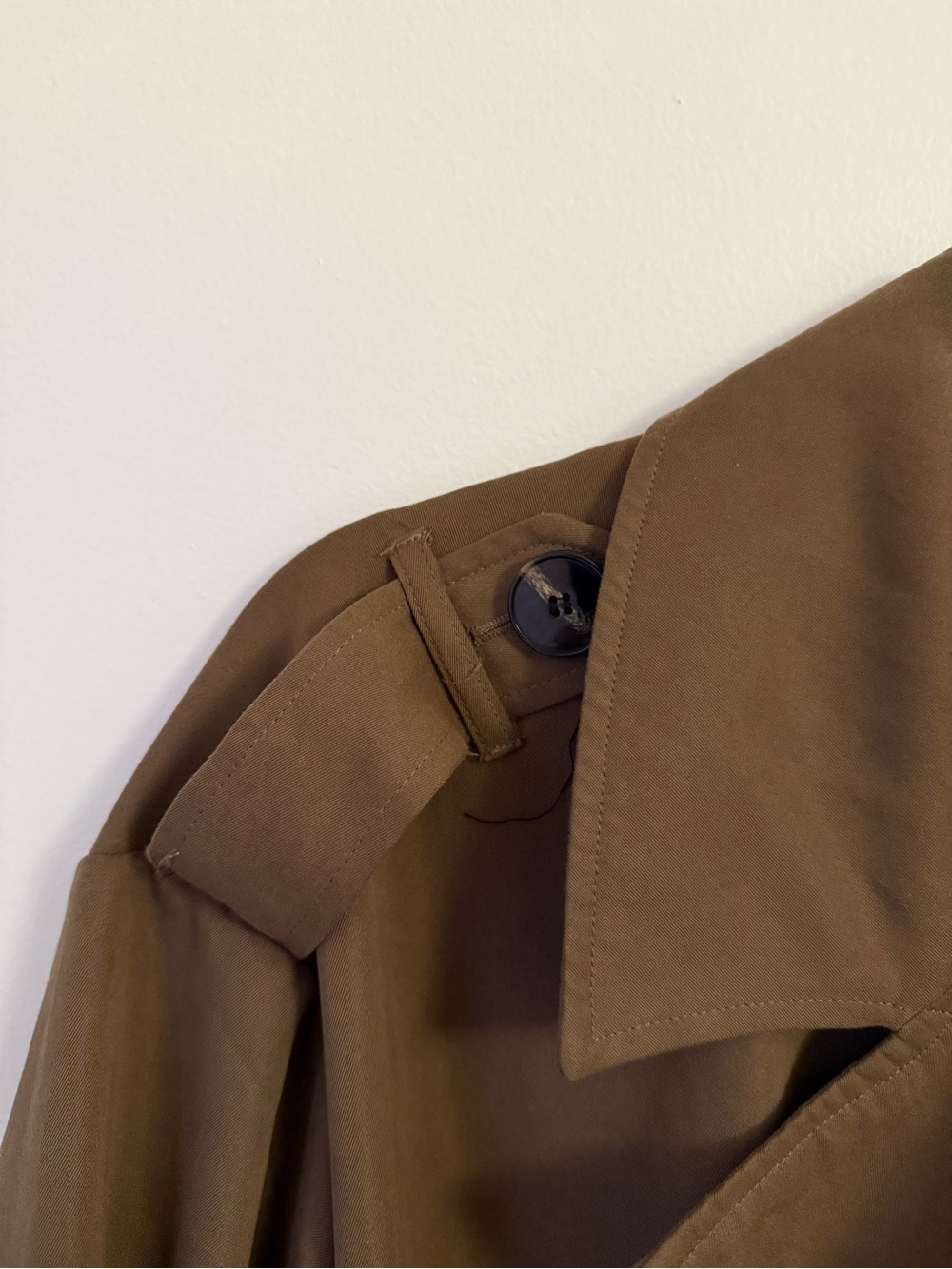 ONLY Olive Brown Trench Coat - Picture 5 of 6